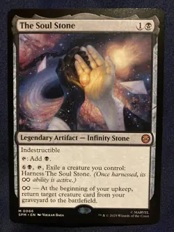 MTG SOUL STONE MYTHIC RARE MAGIC THE GATHERING SPIDER-MAN RARE ARTIFACT - Image 1