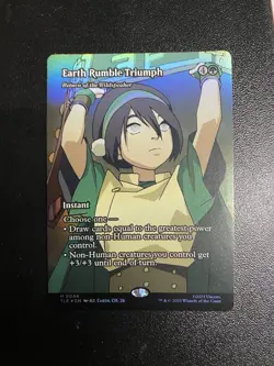 MTG - NM - FOIL EXTENDED ART - Earth Rumble Triumph Return Of The WildSpeaker - Image 1