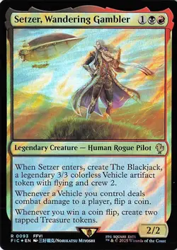 Setzer, Wandering Gambler (Surge Foil) R Commander: FINAL FANTASY 93 NM - Image 1