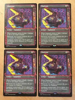 Magic the Gathering MTG 1x Chainsaw Showcase Duskmourn House of Horror NM - Image 1
