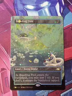 Breeding Pool (Unfinity) NM *galaxy foil* Borderless MTG #537 - Image 1