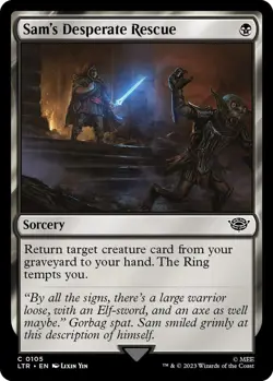 MTG Sam's Desperate Rescue Lord of the Rings C Sorcery NM - Image 1