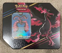 Pokemon - Crown Zenith Tin with Galarian Moltres Sealed NEW Rare - Image 1
