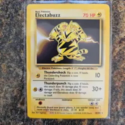 1999 Pokemon Basic Base Set Electabuzz 19 NM or Better - Image 1