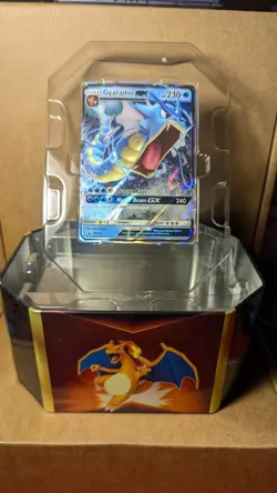 Pokemon TCG Hidden Fates Gyarados GX Tin Opened With Promo - Image 4