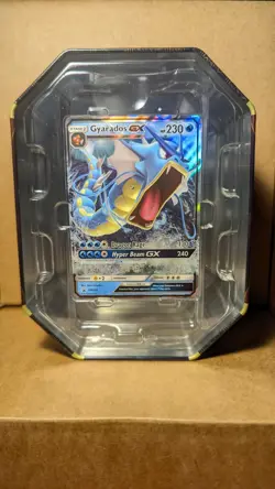Pokemon TCG Hidden Fates Gyarados GX Tin Opened With Promo - Image 5