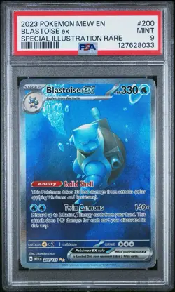 Blastoise ex 200/165 S&V 151 PSA 9 Pokemon SIR Special Illustration Rare MINT - Image 1