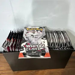 36x White Flare Factory Sealed Booster Pack Lot of 36 Pokemon TCG - Image 1