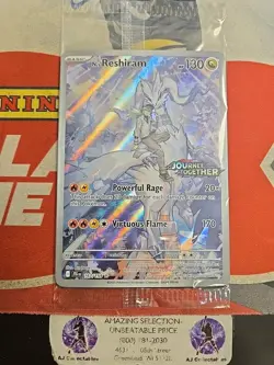 Pokemon TCG Scarlet Violet Journey Together Stamped Promo Ns Reshiram Sealed - Image 1
