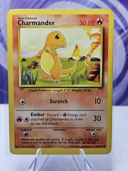 Pokemon TCG Charmander Base Set 46/102 Regular Unlimited Common - Image 1