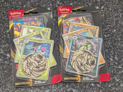 Pokemon TCG Mega Evolutions Checklane Blister Pack 2 Set Tyranitar & Meowscarada - Image 1