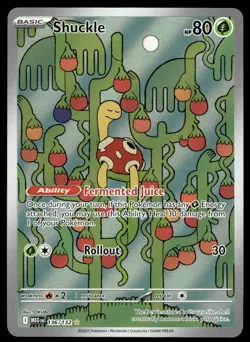 Pokemon TCG ME01: Mega Evolution #136/132 Shuckle NM - Image 1