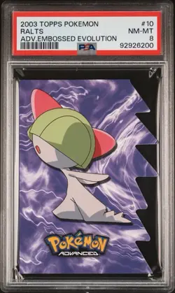 2003 Topps Pokemon Advanced Ralts/Kirlia/Gardevoir Die-Cut Set PSA 8 Sequential - Image 2