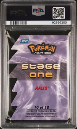 2003 Topps Pokemon Advanced Ralts/Kirlia/Gardevoir Die-Cut Set PSA 8 Sequential - Image 3