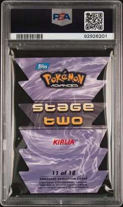 2003 Topps Pokemon Advanced Ralts/Kirlia/Gardevoir Die-Cut Set PSA 8 Sequential - Image 5