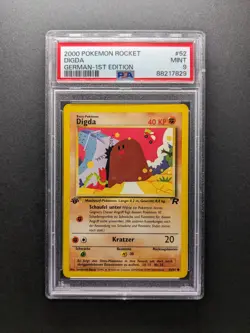 2000 Pokemon DIGDA - 1. Edition - 52/82 - Team Rocket DE - PSA 9 - Image 1