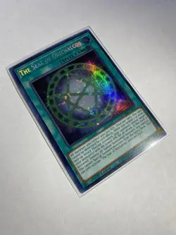 YuGiOh NM! The Seal of Orichalcos MAMA-EN111 1st Edition Pharaoh's Rare - Image 2