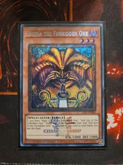 Yugioh! Exodia the Forbidden One EMBLAZONED SECRET 25LP-EN000 WORLD CHAMPIONSHIP - Image 1