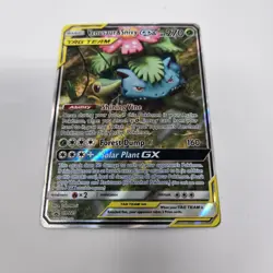 Venusaur & Snivy GX SM 229 - Full Art Tag Team Promo Card *NEAR MINT* - Image 2