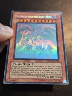 Yu-Gi-Oh! GHOST RARE CARD RED DRAGON ARCHFIEND / ASSAULT MODE CRMS-EN004 NM/VLP - Image 5