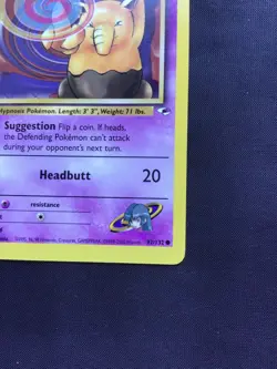 Pokemon Cards: Gym Heroes 1st Edition Common: Sabrina's Drowzee 92/132 - Image 4