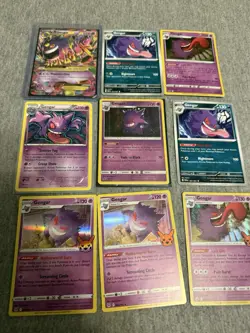 Lot Of 9 Gengar Cards, M Gengar 35/119 - Image 1