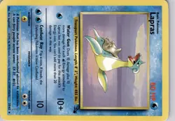 Pokemon TCG Lapras Fossil Card 10/62 Unlimited Rare Trading Card TCG - Image 5