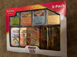 New In Box Pokemon Trading Card Game 5 Pack Scarlet And Violet 151 - Image 1