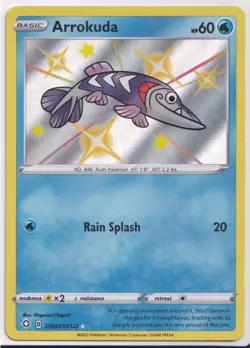 Arrokuda SV031/SV122 Shining Fates Shiny Vault LP Pokemon Card - Image 1