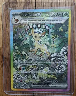 Leafeon EX Sir 144/131 Prismatic Evolutions Card NM Condition - Image 1