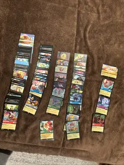 120 Card Lot Of Disney Lorcana Azurite Sea! See Description For Card Lot Details - Image 1