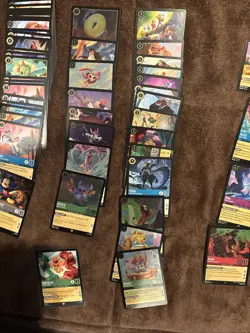120 Card Lot Of Disney Lorcana Azurite Sea! See Description For Card Lot Details - Image 3