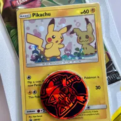 2x Sealed TEAM UP Blister Packs (Pikachu SM162 + Mimikyu SM163) Pokemon Cards - Image 5