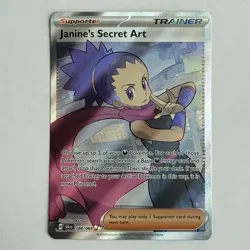 Pokemon TCG Janine’s Secret Art 088/064 Shrouded Fable Full Art Rare Card NM - Image 1