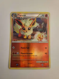 Pokemon TGC 2010 Flareon 26/90 HG&SS Undaunted Reverse Holo Card - Image 2