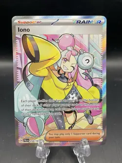 Pokemon TCG Iono Scarlet & Violet Paldea Evolved Holo Ultra Rare Card 254/193 - Image 1