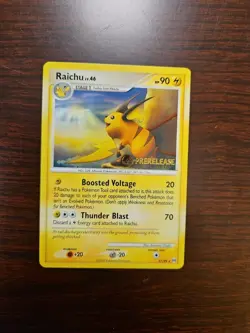 Pokemon Raichu Prerelease Stamp Promo Platinum Arceus Set 27/99 NM Card - Image 1