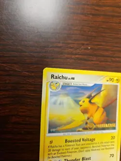 Pokemon Raichu Prerelease Stamp Promo Platinum Arceus Set 27/99 NM Card - Image 4