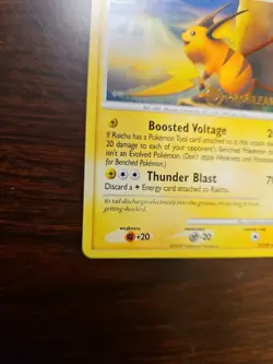 Pokemon Raichu Prerelease Stamp Promo Platinum Arceus Set 27/99 NM Card - Image 5