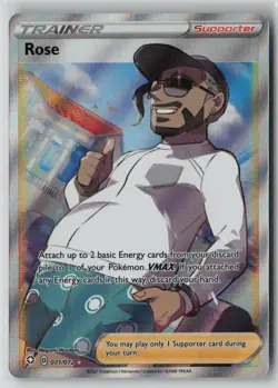 Rose (Full Art) 071/072 Pokemon TCG Shining Fates Holo Rare Card (Near Mint) NM2 - Image 1