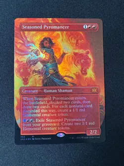 2022 MTG Double Masters Seasoned Pyromancer Borderless Foil #363 - Image 1