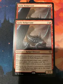 MTG Commander 2020 Surly Badgesaur x 2 - Image 1