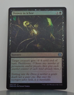 Foil - Drown in Ichor - Phyrexia: All Will Be One - ONE - 91/271 - MTG - Image 1
