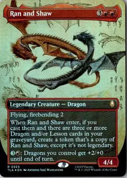 MTG, Ran and Shaw (Borderless) NM Foil Avatar The Last Airbender - Image 1