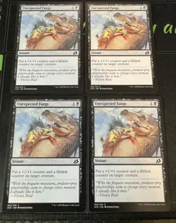 Unexpected Fangs X4 Ikoria Lair of Behemoths Magic the Gathering MTG - Image 1