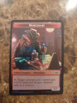 MTG FOIL {Map Token} {Mercenary Token} - The Big Score #007 NM MTG - Image 2