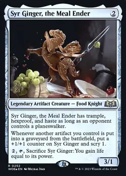 Syr Ginger, the Meal Ender - Foil Prerelease Promo WoE NM MTG - Image 1