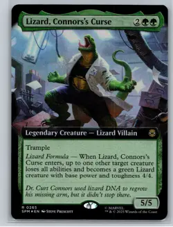 Magic: The Gathering - Spider-Man - Lizard, Connor's Curse Extended Art Foil - Image 1