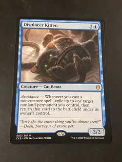 MTG Magic Displacer Kitten 063/361 Commander Legends: Baldur's Gate CLB NM Eng - Image 1