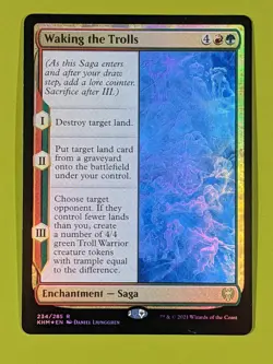 FOIL Waking the Trolls x1 Kaldheim 1x Magic the Gathering MTG - Image 1